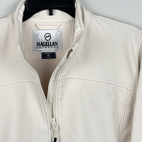 Magellan Outdoors Women's XL Jacket - Hickory Canyon Softshell Jacket in Cream - Picture 1 of 12